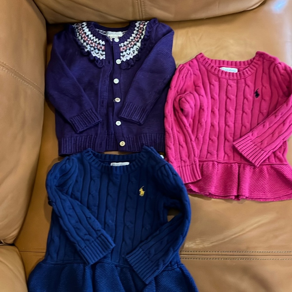 Ralph Lauren sweater bundle for 18 month toddler